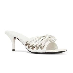 Balenciaga White M70 Cagole Sandal Heels